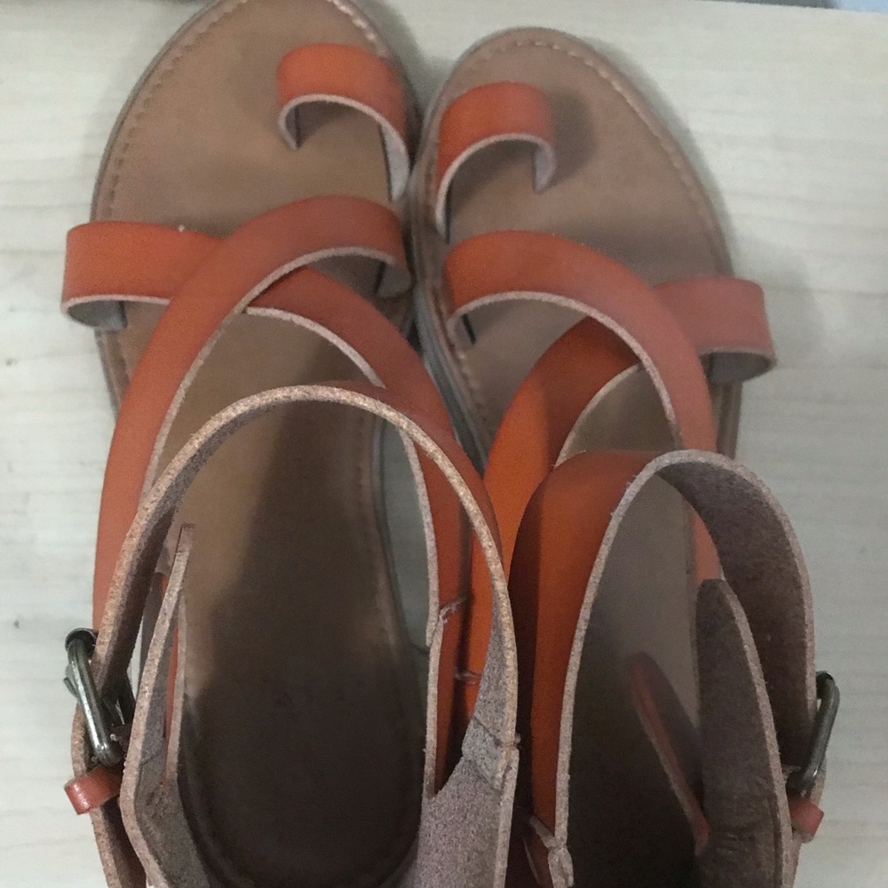 Zip up sandals